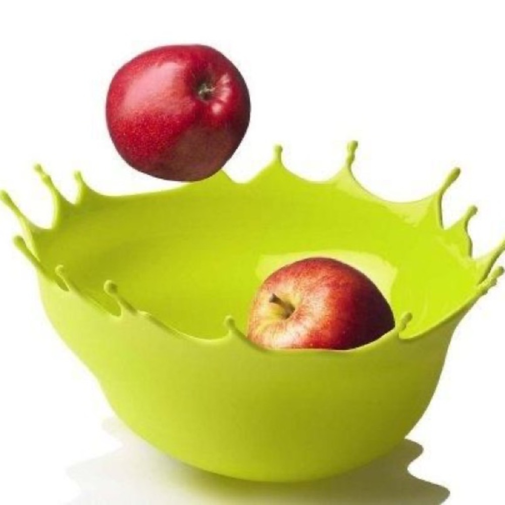 Dropp! Menu Silicon Fruit Bowl by Niels Romer, Lime Green